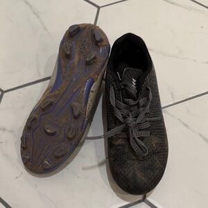 Black and Purple Soccer Cleats